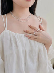 Aetolia Sample Exclusive Design Solid s925 Sterling Silver ring Jewelry Rhodium Plated Tinfoil Pleats Stylish Resize Adjustable Rings