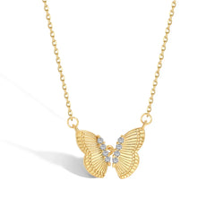 Aetolia Jewelry Dainty 18K Gold Plated 925 Silver Pendant Pendant Collar De Collares Para Mujer Cadena Oro Butterfly Necklaces Women