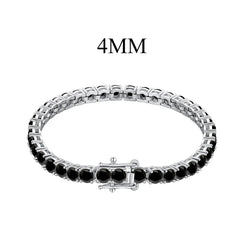 Aetolia Custom Mujeres Pulseras Diamond Charm Bracelet Bangles Cubic Zircon Cuban Link Jewelry 925 Silver Tennis Bracelets Women