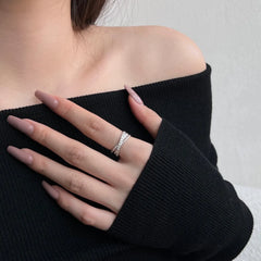 Aetolia Pink Emerald Love Interwoven Ring For Women High Quality 925 Sterling Silver Diamond Wedding Ring Hiphop Jewelry Gifts