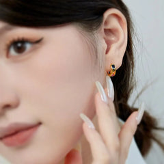 Aetolia 18K Gold Plated Colorful Cz Cubic Zirconia Extra Wholesale S925 Sterling Silver Earring Big Round Hoop Earrings Women