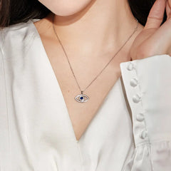 Aetolia Vintage Turkish 925 Silver Devil Eye Pendant Italian Necklace Jewelry 18K Gold Plated Blue Stone Lucky Eyes Necklaces For Women