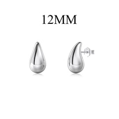 Aetolia Wholesale Hot Sale S925 Silver Fine Jewelry Melon Seed Geometric Earring 18K Gold Plated WaterDrop Stud Earrings For Women