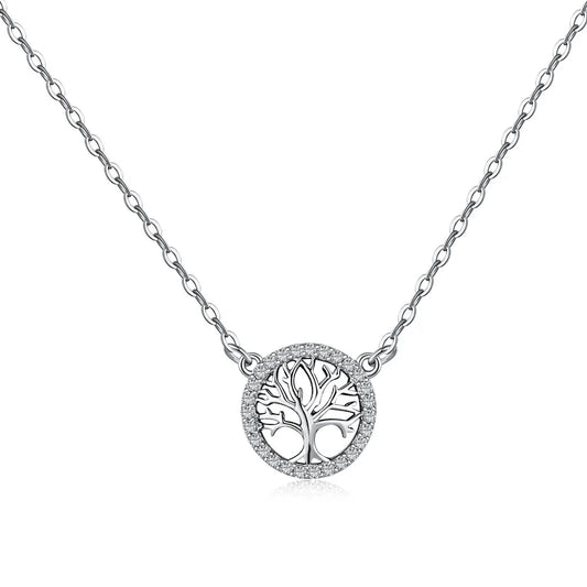Aetolia mo moq high quality classic tree of life necklace 925 sterling silver necklace bling pendant necklaces for women Aetolia jewelry