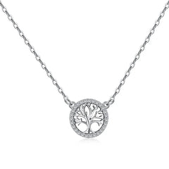 Aetolia mo moq high quality classic tree of life necklace 925 sterling silver necklace bling pendant necklaces for women Aetolia jewelry