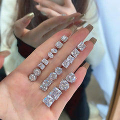 Aetolia Statement Earring Women Designer Korean Fashion Sterling Silver Zircon Stud Earrings For Women Aetolia Studs Earrings Jewelry