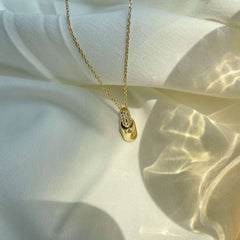 Aetolia Vintage Birthday Girls Women Gifts Bling Necklaces Women's Jewelry Arabic Coin Letter O Pendant Necklace