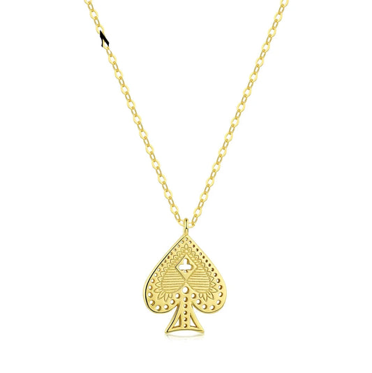 Aetolia Drop Shipping Trendy Heart Peach Shape Pendant 18k Gold Plated Jewelry Sterling Silver Necklace