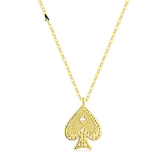 Aetolia Drop Shipping Trendy Heart Peach Shape Pendant 18k Gold Plated Jewelry Sterling Silver Necklace