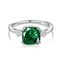 Aetolia Moissanite 925 Sterling Silver Cubic Zirconia Diamond Drop Heart Shaped Finger Ring Jewelry Women Engagement Wedding Rings