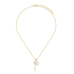 Aetolia Nickel Free S925 Silver 22K Gold Plated Necklace Link Chain Auspicious Clouds Lucky Bag Hetian Jade Pendants For Women