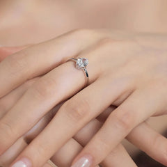 Aetolia Factory Fine Jewelry S925 Sterling Silver Ring Solitaire Oval Shape Cz Cubic Zirconia Promise Engagement Rings For Women