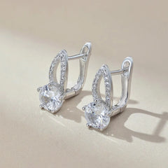 Aetolia Unique Trendy Design S925 Hoop Earrings For Women Dazzling Round Diamond Cz Design Stud Earrings Jewelry Women Dainty