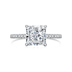 Aetolia Custom 18K Gold Plated Engagement Wedding Stacking Cubic Zirconia Ring Diamond 925 Sterling Silver Baguette Rings Jewelry Women