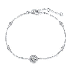 Aetolia Rose 18K Gold Plated Flower Universe Planet Star Heart 4 Four Leaf Clover Bracelet 5A Cubic Zirconia Link Chain Tennis Bracelets