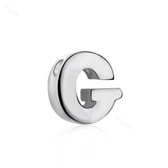 Aetolia 925 Sterling Silver Sliding Chain Personalized Alphabet Necklaces Diy Name Letter Initial Charm Pendant Necklace 18K Gold Plated