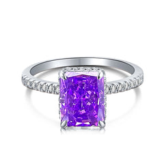 Aetolia Customized High Quality Color Wedding Zircon Ring 925 Sterling Silver Ring Promise Minimalist Engagement Diamond Rings Jewelry