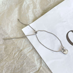 Aetolia Full Stock Free Size Pulseras Factory Direct Sale Friendship Present Endless Love Silver Pendant Bracelets & Bangles