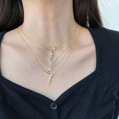 Aetolia Luxury Design 18K Gold Plated Chain Choker Necklace 925 Sterling Silver Baroque Freshwater Pearl Necklaces For Women