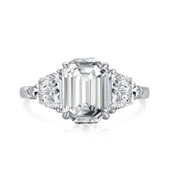 Aetolia Green Crystal S925 Sterling Jewelry Rhodium Plated Diamond Stackable Ring For Women Wedding Korean Style Wholesale Silver