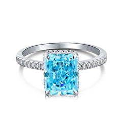Aetolia S925 Sterling Silver Engagement Wedding Fine Jewelry Rings for Women Jewelry 8A Quality CZ Zircon 925 Silver Custom Jewelry