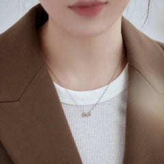 Aetolia Valentine's Day Sweet Girls 8 Knot Intertwine Sterling Silver Polished Sterling Silver Eight Infinity Necklace