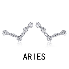 Aetolia Pisces Stud Earrings Wholesaler With Zircon 925 Silver Earrings For Women Luxury Earrings Trendy