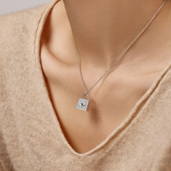 Aetolia Mother'S Day Gift Lovely Pretty 18K Gold Plated Blue Pink Stone Necklace Cz Zirconia Small Locket Bag Necklaces For Women