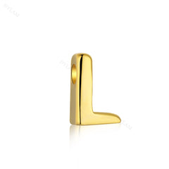 Aetolia 925 Sterling Silver Sliding Chain Personalized Alphabet Necklaces Diy Name Letter Initial Charm Pendant Necklace 18K Gold Plated
