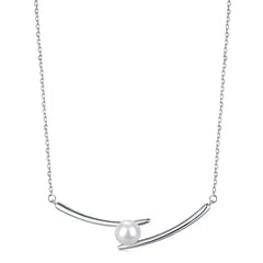 Aetolia Fashion Sterling Silver 925 18K Plated Layered Necklace Choker Gold Filled Chain Pearl Necklaces Jewelry For Women