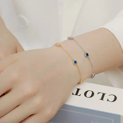 Aetolia Fashion Jewelry Custom Mujeres Pulseras heart Charm 18K Gold Plated Bracelets Bangles For Women 925 Sterling Silver Bracelet