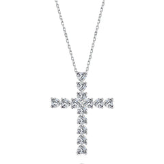 Aetolia Plata 925 Minimalist Pendant Women Layer Tennis Necklaces Zirconia Jewelry Dainty 18K Gold s925 Sterling Silver Cross Necklace