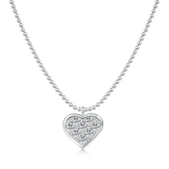 Aetolia Heart Love Cubic Zirconia Necklace 18K Gold Plated Popular Exquisite Jewelry 925 Sterling Silver Pendant Necklaces For Wome