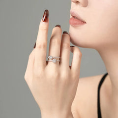 Aetolia Hot Selling Aetolia Waterdrop S925 Silver Ring Anniversary Engagement Rings For Women High Quality Factory Price Wholesale