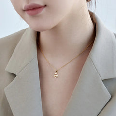 Aetolia Non Tarnish Retro 18K Gold Plated S925 Sterling Silver Necklace Jewelry Women Round Coin Pendant Necklaces For Girl