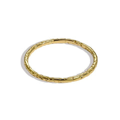 Aetolia Hot Sale 18K Gold Plated Ring Minimalism Jewelry Ladies Sparkle Circle Thin Chain S925 Silver Stackable Rings For Women