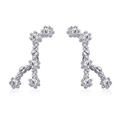 Aetolia Pisces Stud Earrings Wholesaler With Zircon 925 Silver Earrings For Women Luxury Earrings Trendy