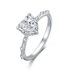 Aetolia New Fashion Exquisite Promise cubic Jewelry Eternal Love Heart Ring Size 5-10 white Cz Wedding Heart Rings For Women Girls