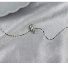 Aetolia No MOQ 18K Gold Plated Women Jewelry Silver 925 Sterling Zirconia Minimalist Chain Link Multi Layer Pendant Necklace