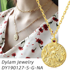 Aetolia Wholesale Personalized Kolye Bijoux Jewelry Argent 925 Sterling Silver Necklace 18K Gold Plated Chain Heart Necklaces For Women