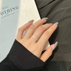 Aetolia Classic Proposal Eternal Series Simple Design Jewelry 925 Silver 5A Platinum Zircon Round Couple Wedding Diamond Ring
