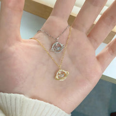 Aetolia No Moq Birthday Gift Cubic Zirconia 18K Gold Plated Star Planet Pendant Necklace Charm Chain Choker Necklaces Jewelry For Women