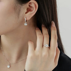 Aetolia Hot Selling Oval S925 Sterling Silver Necklaces Earrings Rings Bridal Diamond Cz Zirconia Wedding Jewelry Sets For Women