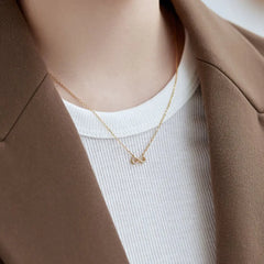 Aetolia Valentine's Day Sweet Girls 8 Knot Intertwine Sterling Silver Polished Sterling Silver Eight Infinity Necklace