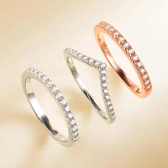 Aetolia classics rhodium zircon sterling silver ring fashion jewelry for women Dylam jewelry