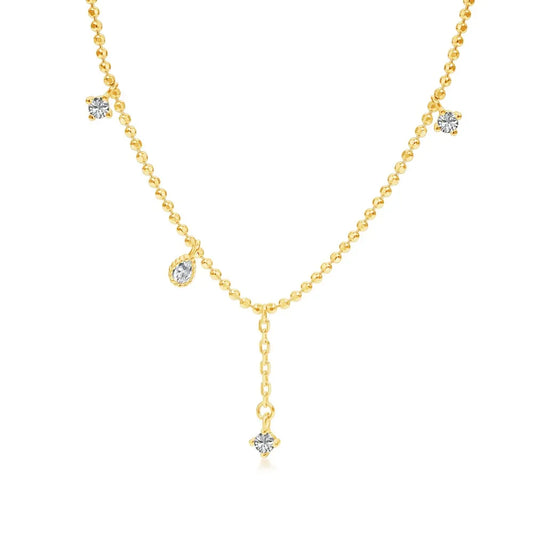 Aetolia Rhodium Plated 5A Cubic Zirconia Dainty Infinity Pendant Necklace for Women Jewelry Gift Bridesmaid Necklaces for women