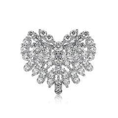 Aetolia Sparkling Trendy Cz Cubic Zircon Heart Shape Engagement Ring 925 Sterling Silver Rings Jewelry Set Wedding Band For Women