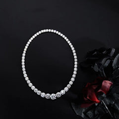 Aetolia Fine Jewelry 925 Sterling Silver Necklace Luxury Cz Cubic Zirconia Baguette Diamond Cuba Tennis Chain Jewelry Manufacturer