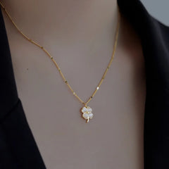 Aetolia Hot Sale Femme Custom Fine Jewellery Brand S925 Silver Jewelry Bijoux En Aci Inoxyd 18K Gold Plated Clover Necklaces For Women