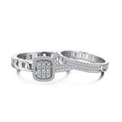 Aetolia 925 Sterling Silver Ring Pure Rings Jewelry Baguette Celtic Knot Sterling Pave Engagement wedding Adjustable Rings jewelry women